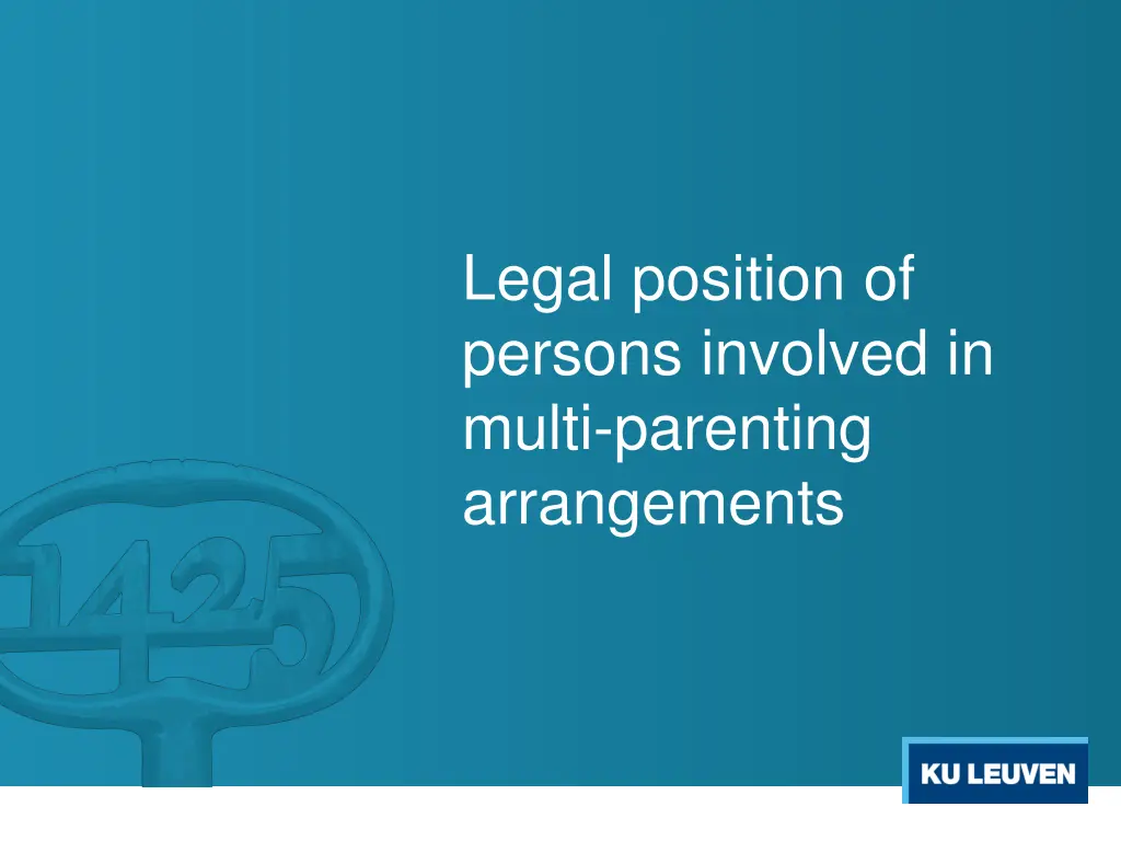 legal position of persons involved in multi