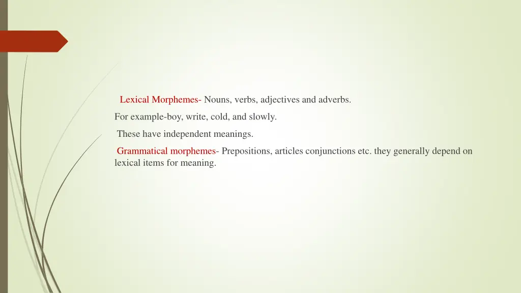 lexical morphemes nouns verbs adjectives