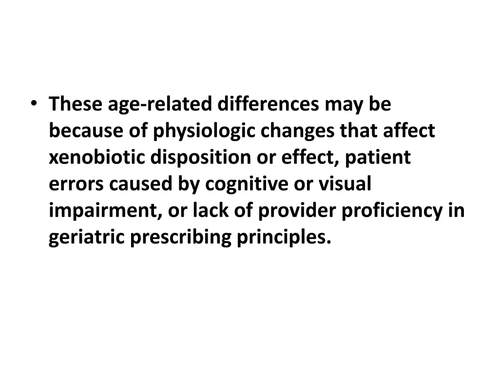 these age related differences may be because