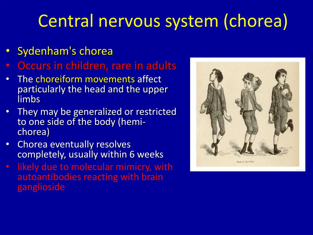 central nervous system chorea