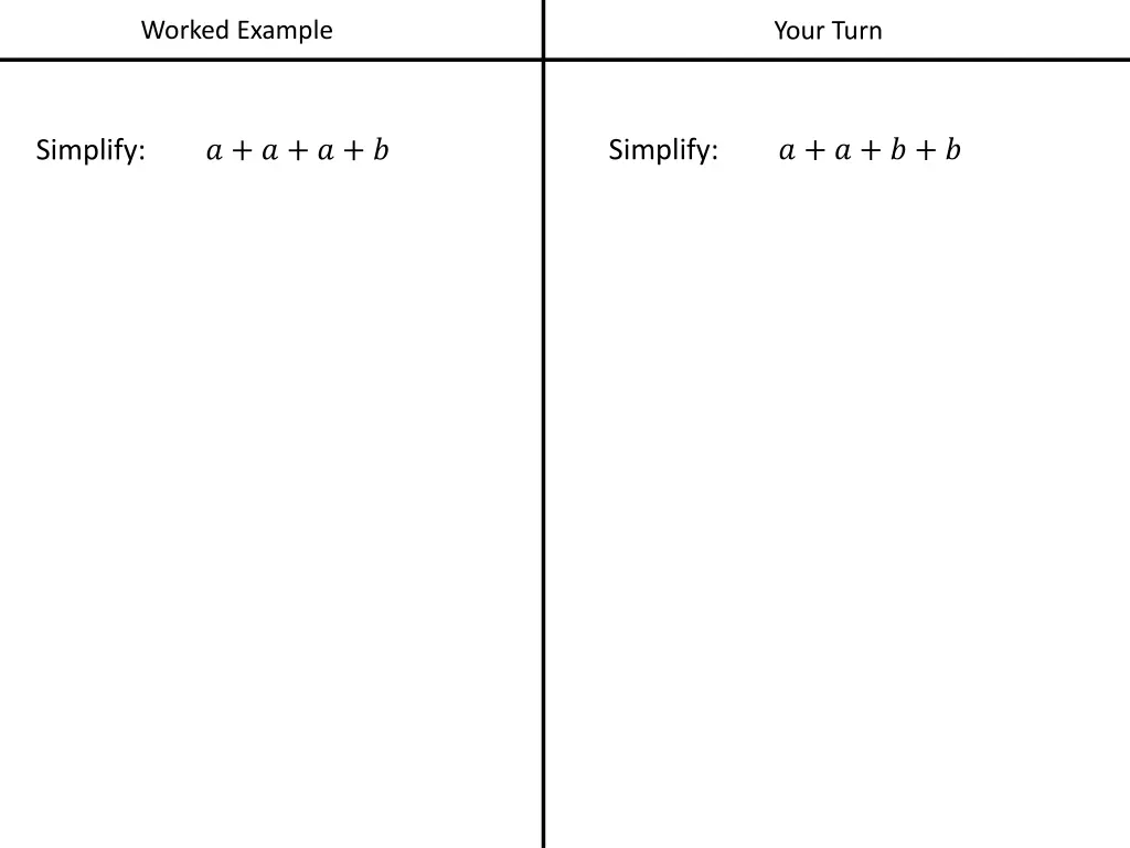 worked example