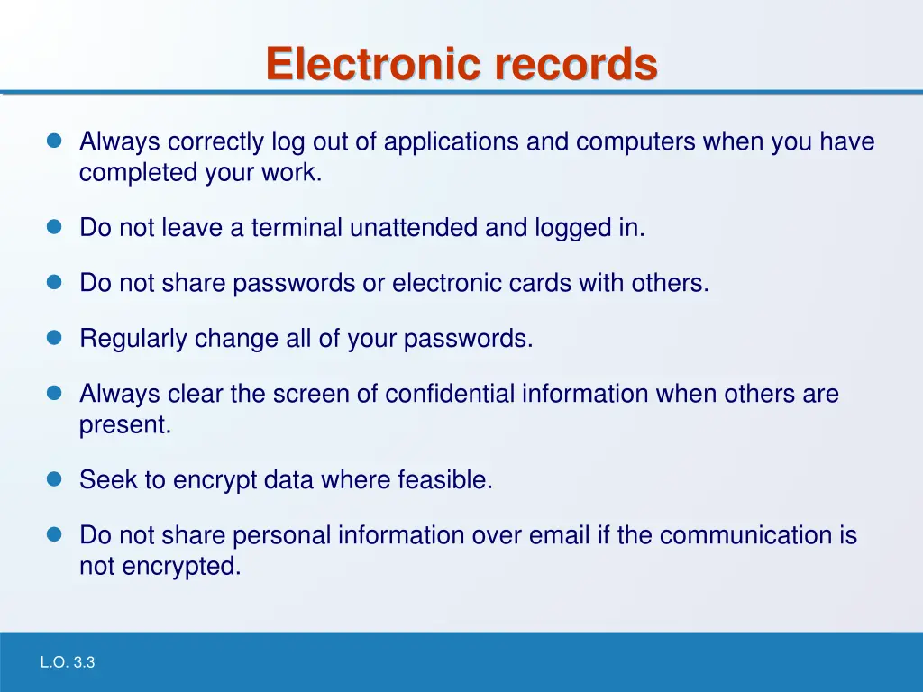 electronic records