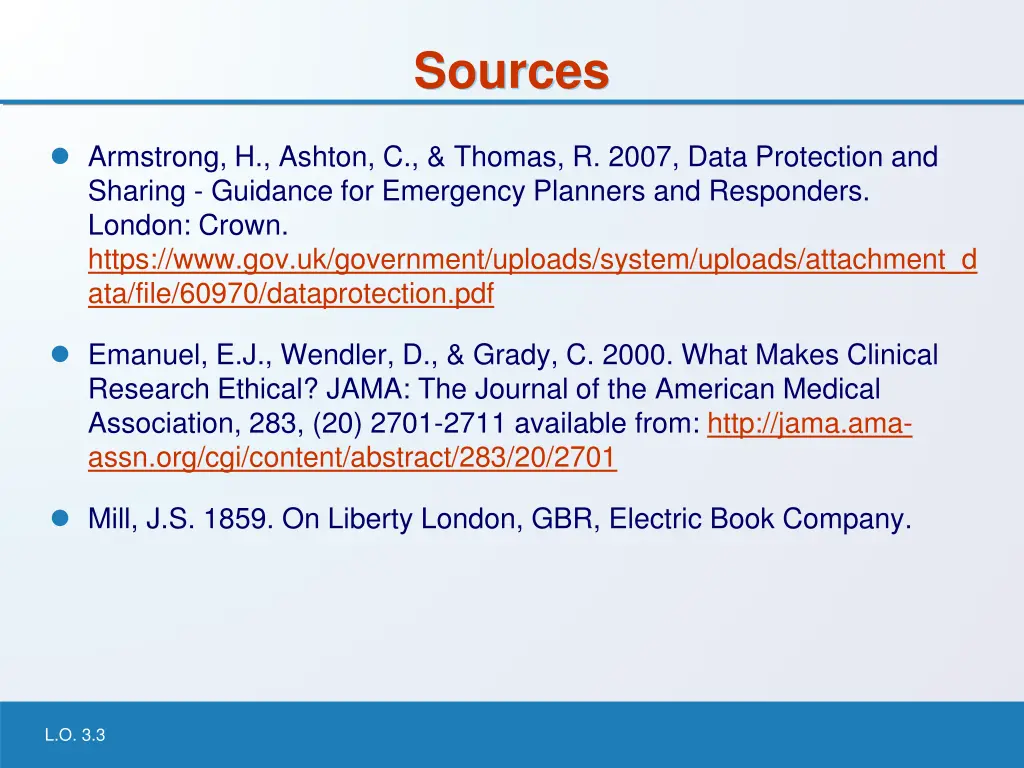 sources
