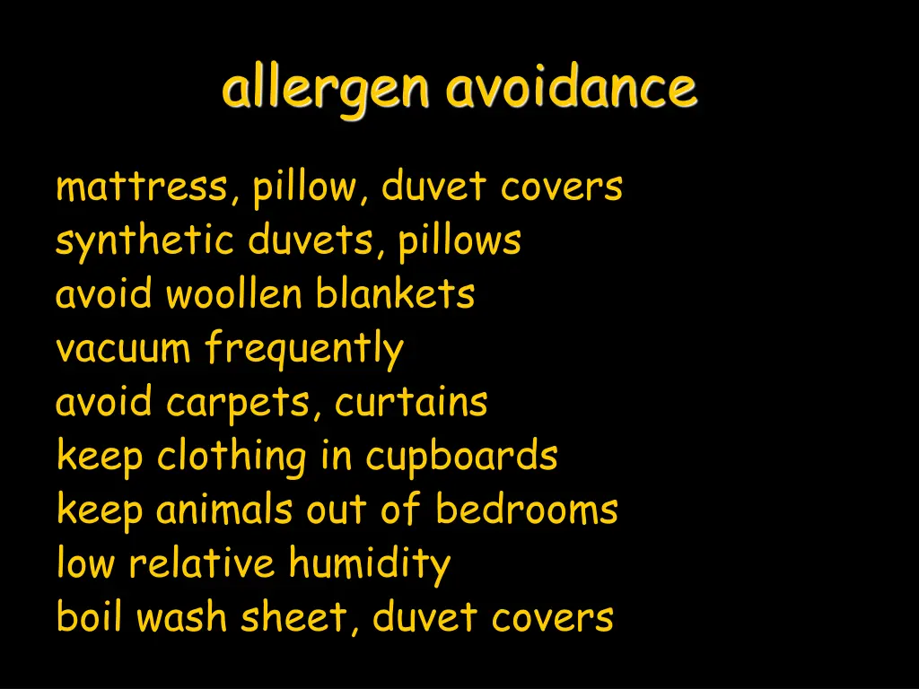 allergen avoidance 1