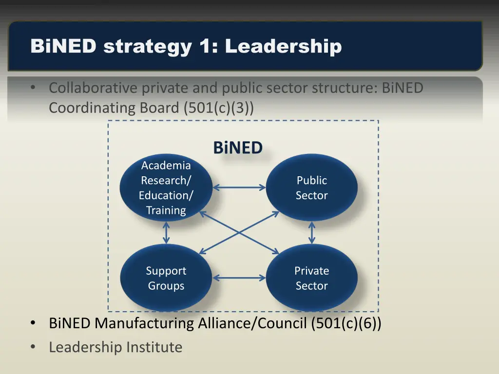 bined strategy 1 leadership