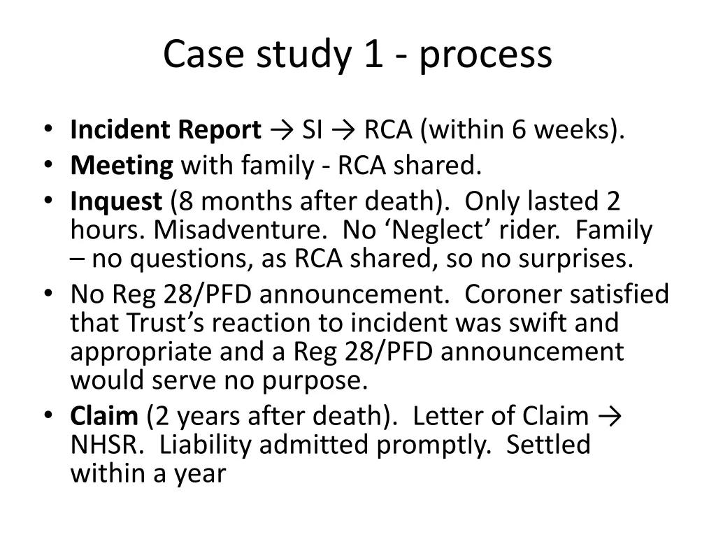 case study 1 process