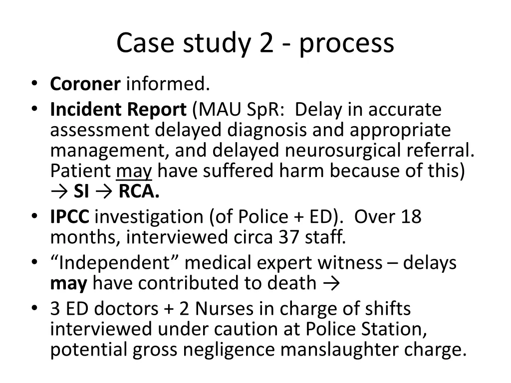 case study 2 process