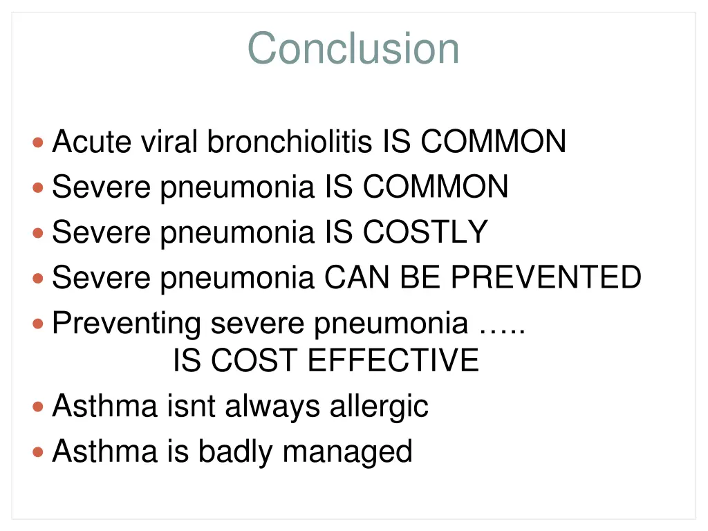 conclusion