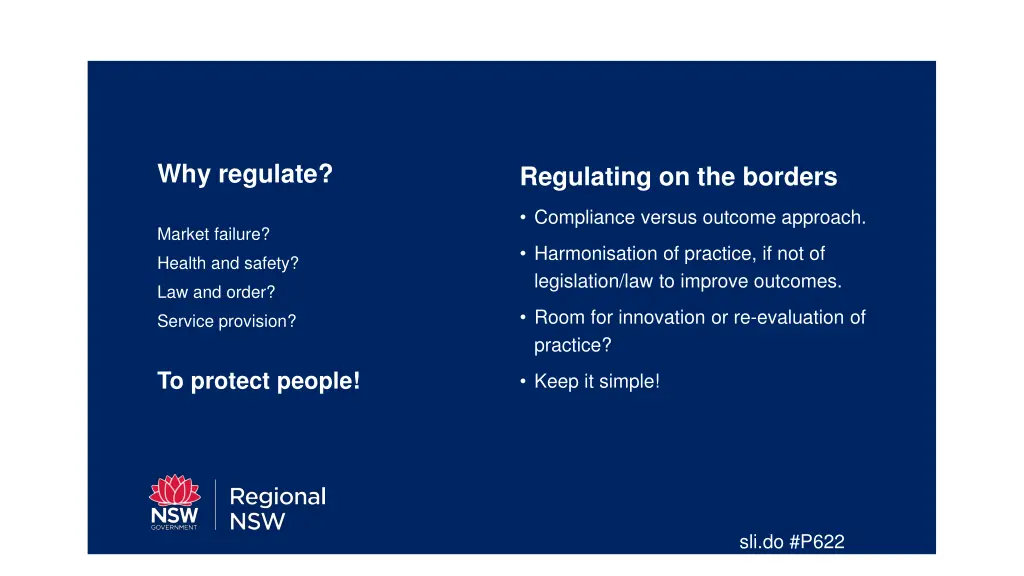 why regulate
