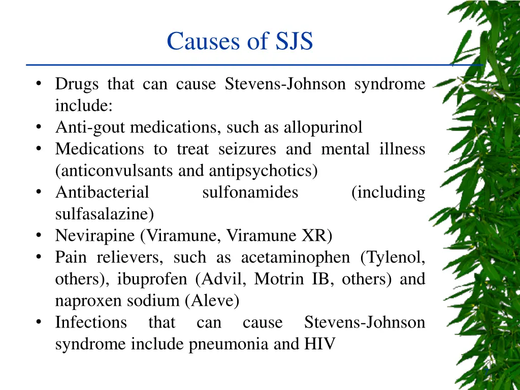 causes of sjs