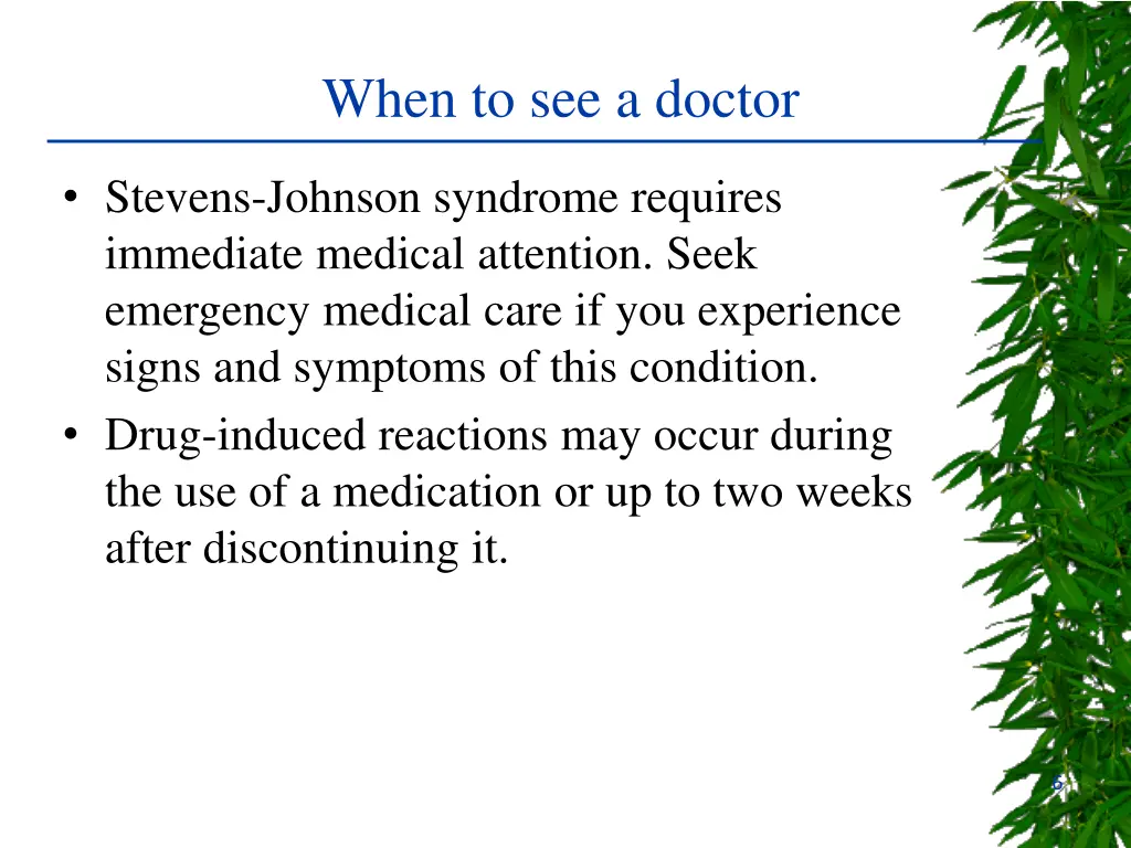 when to see a doctor