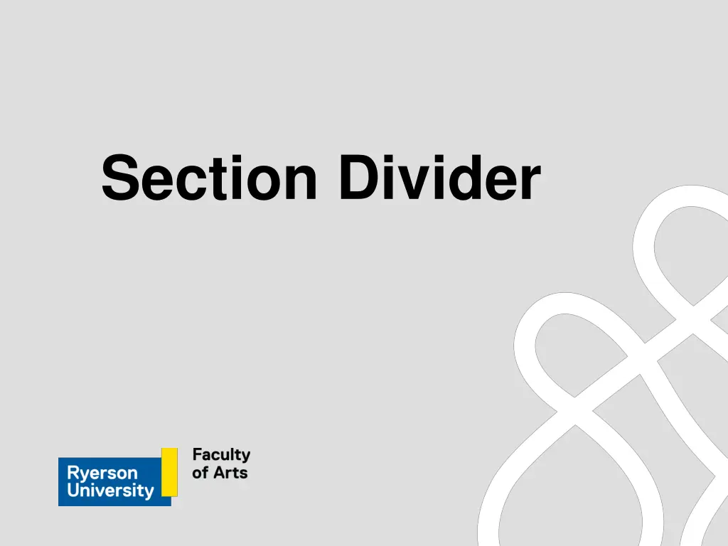 section divider