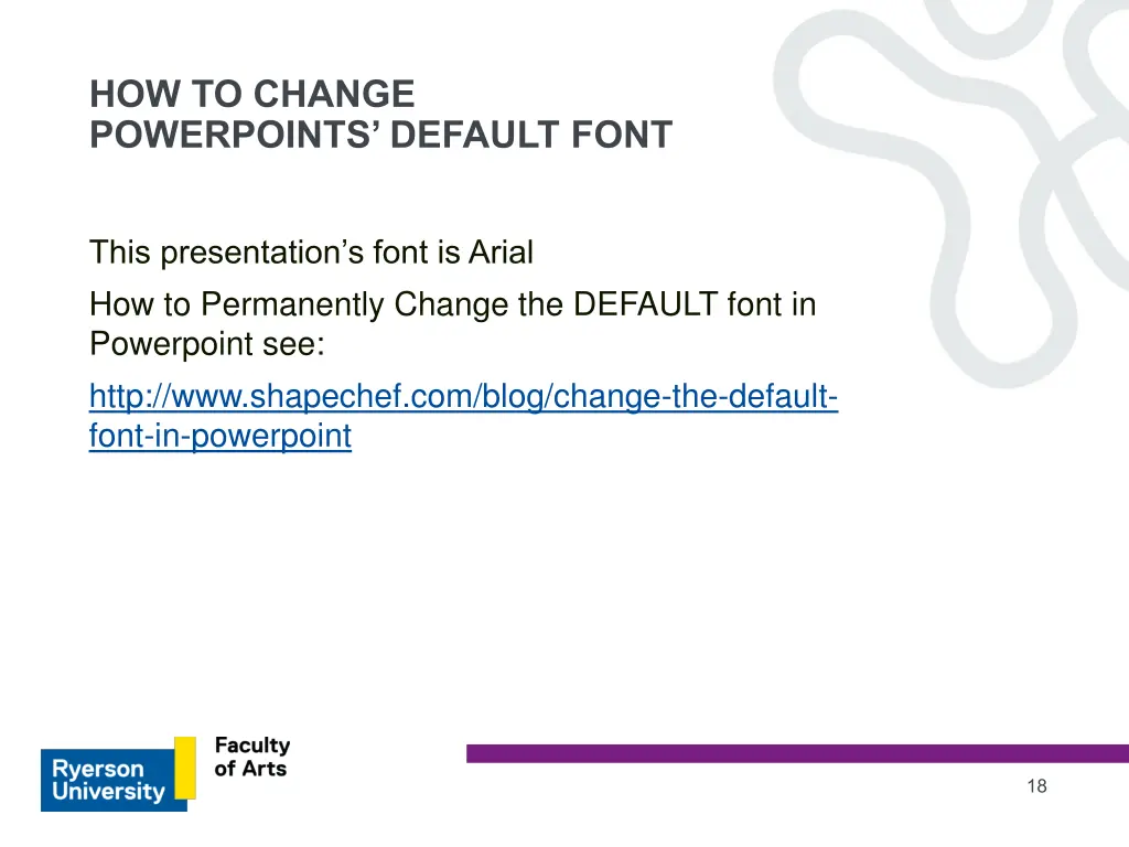 this presentation s font is arial