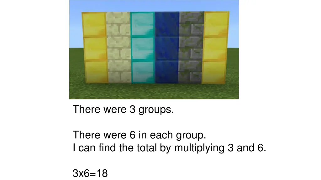 there were 3 groups 1