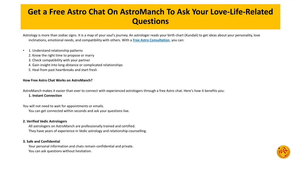 get a free astro chat on astromanch to ask your 4
