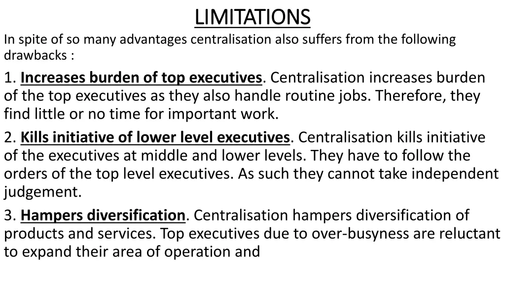 limitations limitations