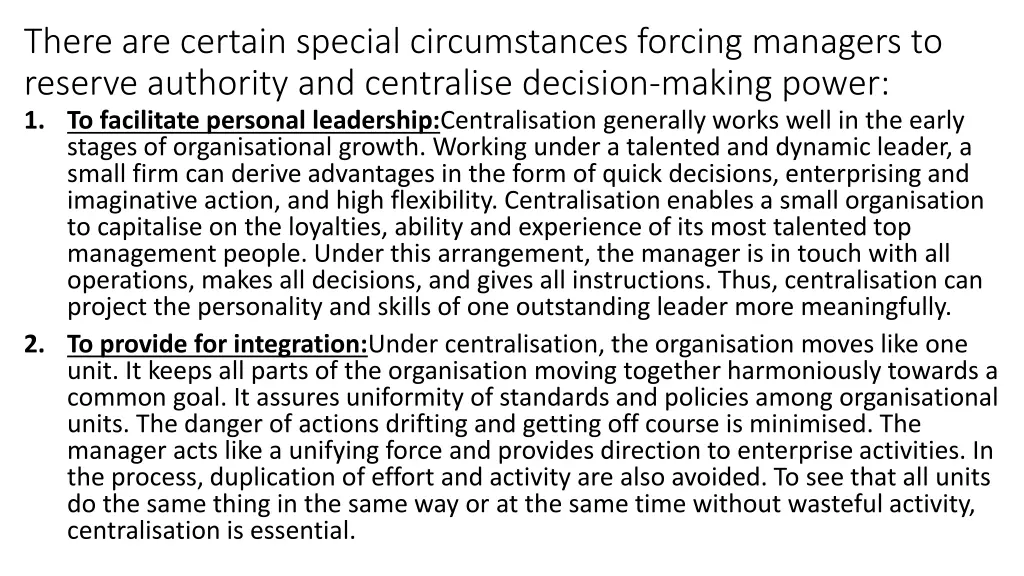 there are certain special circumstances forcing