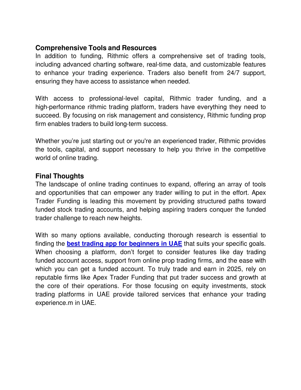 comprehensive tools and resources in addition