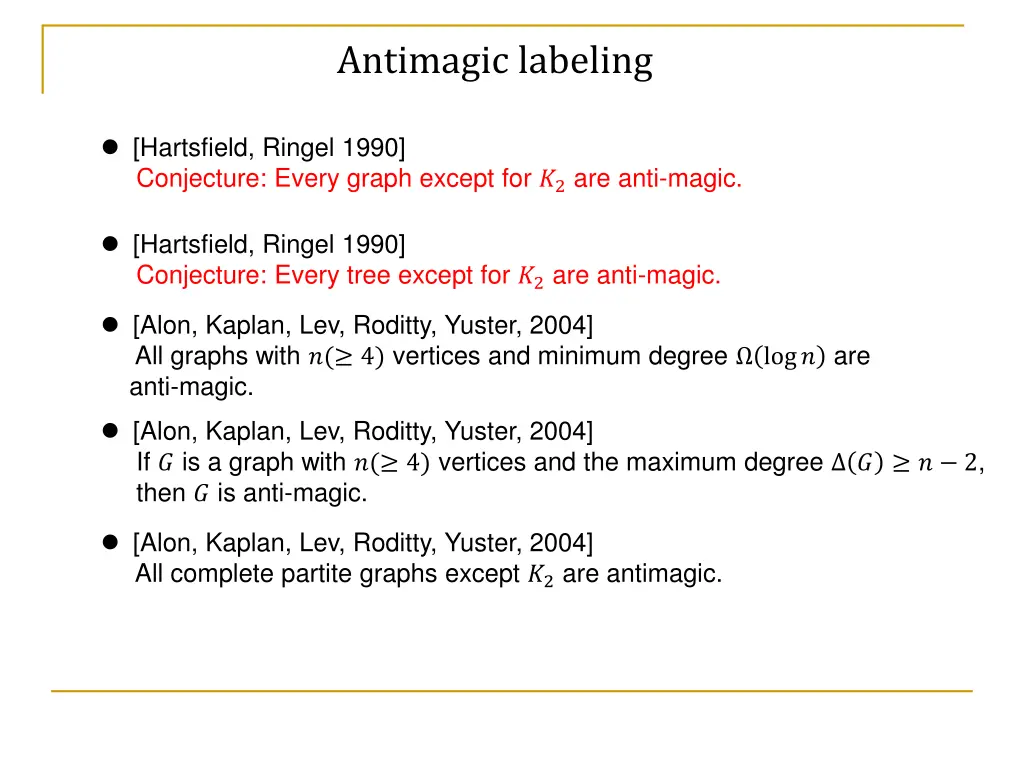 antimagic labeling 1