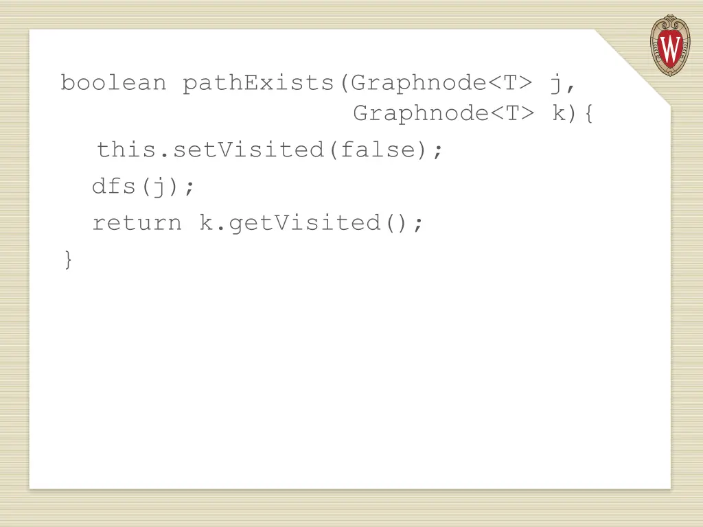 boolean pathexists graphnode t j graphnode