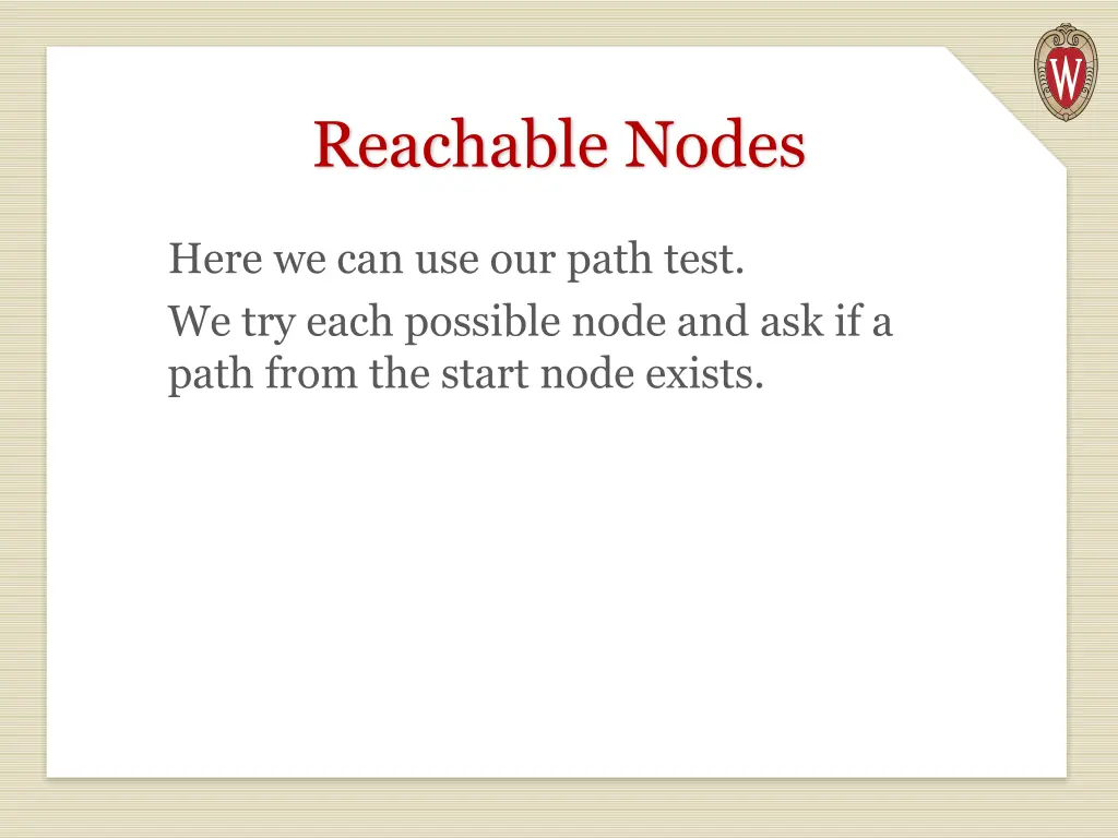 reachable nodes
