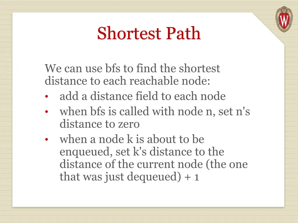 shortest path