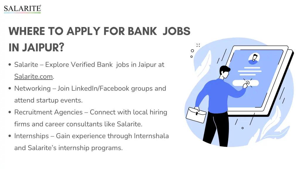 where to apply for bank jobs in jaipur