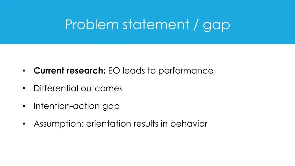 problem statement gap