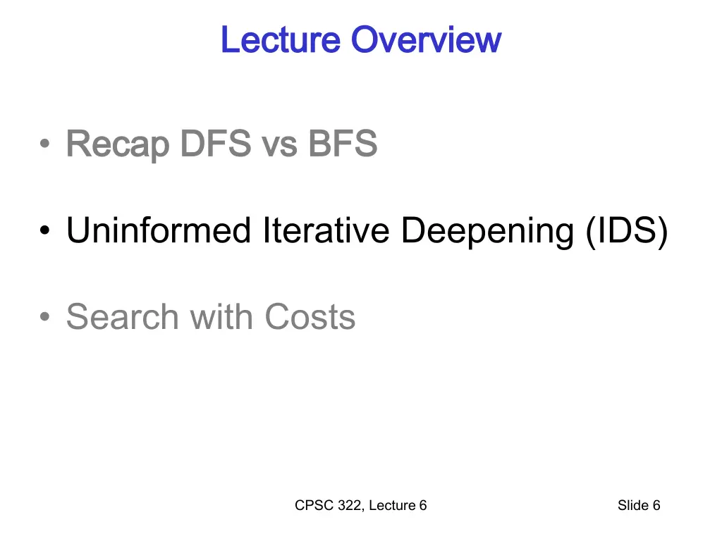 lecture overview lecture overview 1