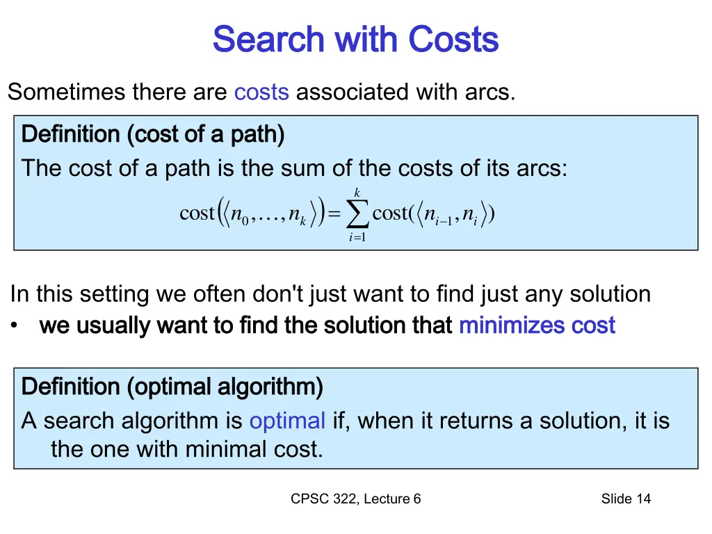 search with costs search with costs