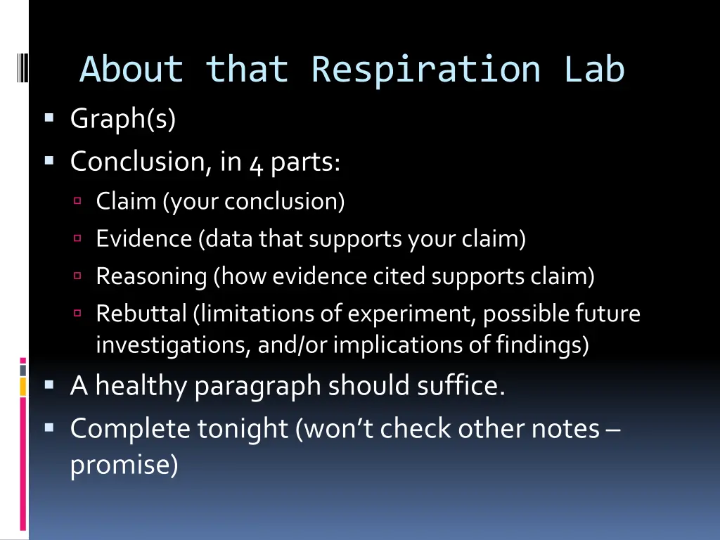 about that respiration lab graph s conclusion