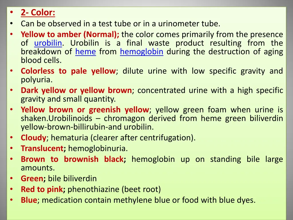 2 color can be observed in a test tube