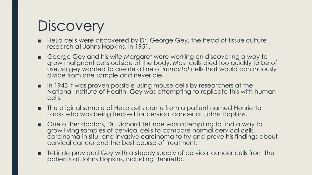 discovery hela cells were discovered by dr george