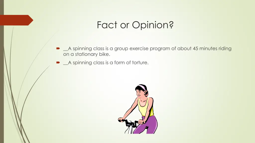 fact or opinion