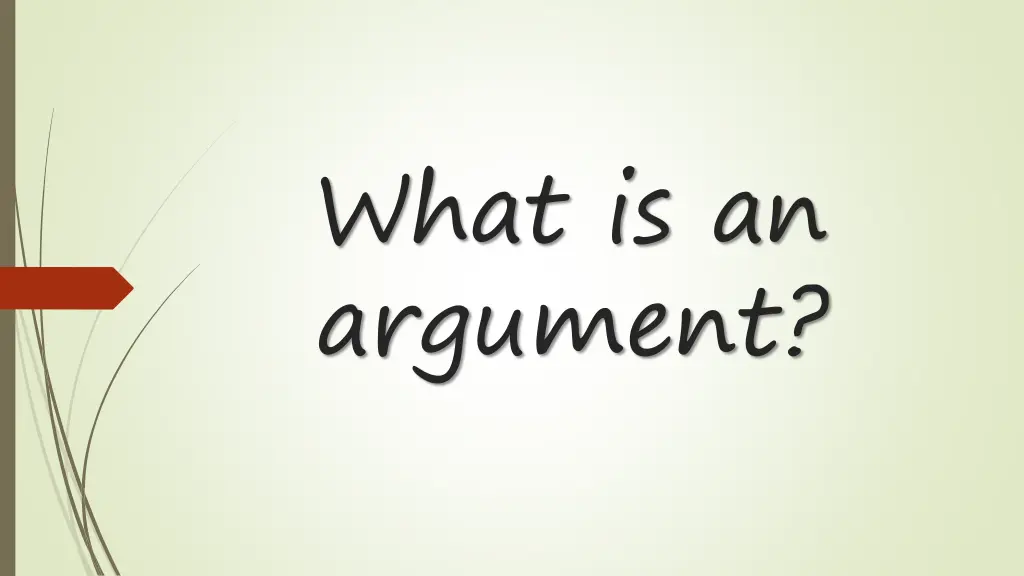 what is an argument