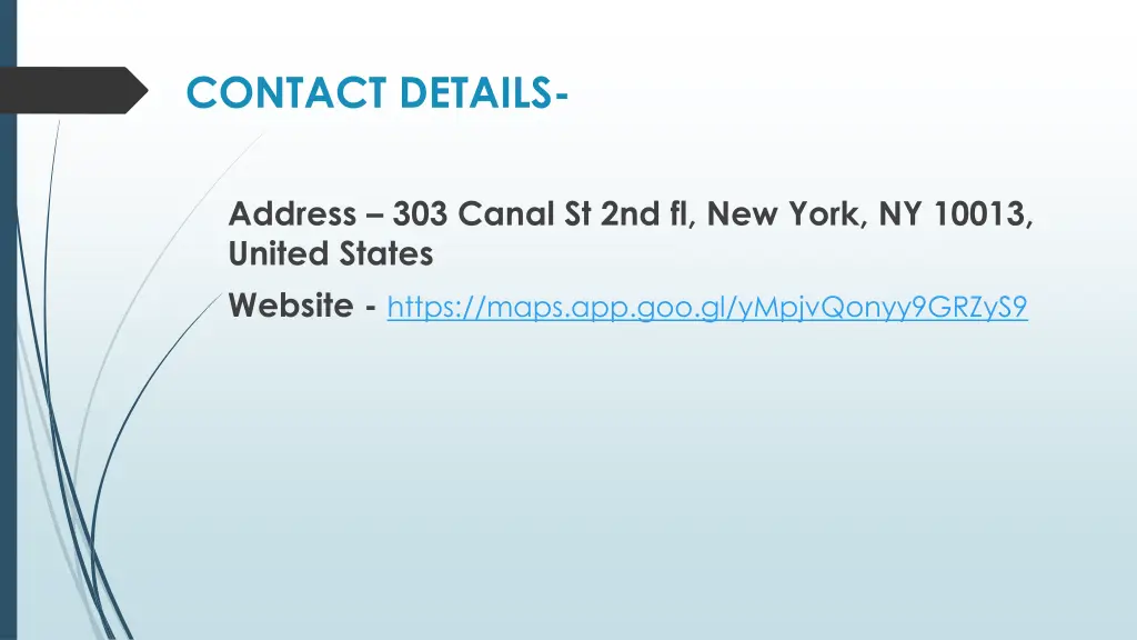 contact details