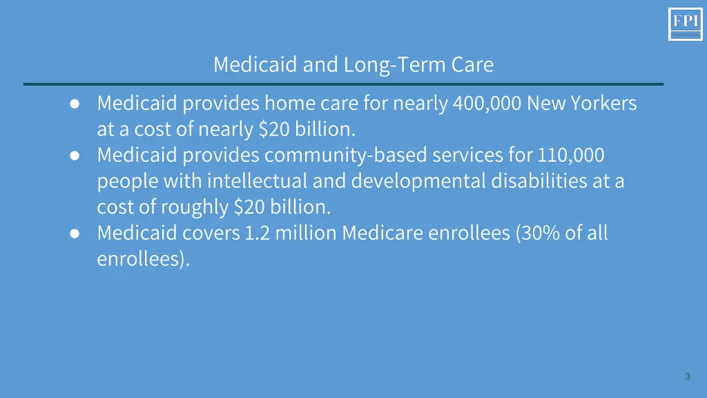 medicaid and long term care