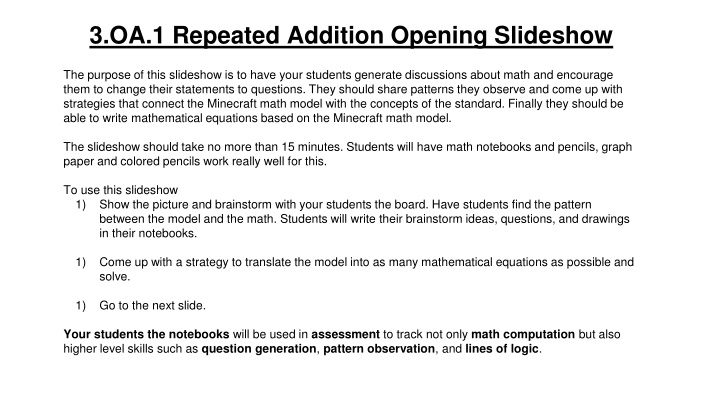 3 oa 1 repeated addition opening slideshow