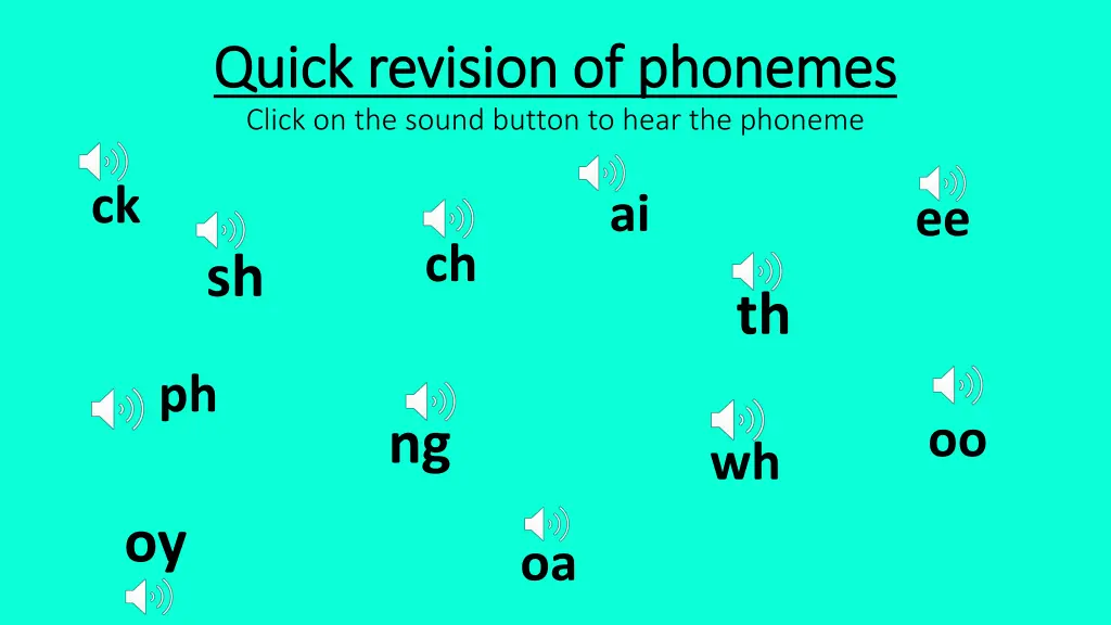 quick revision of phonemes quick revision