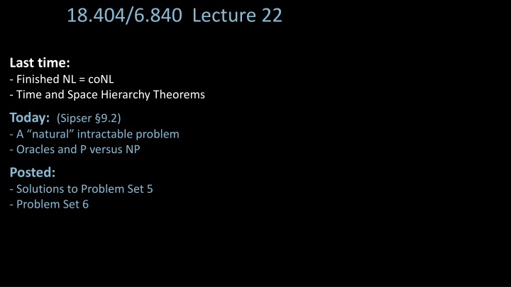 18 404 6 840 lecture 22