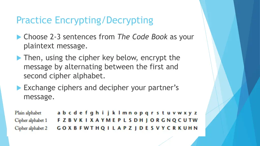 practice encrypting decrypting
