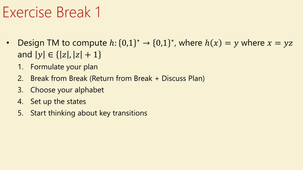 exercise break 1