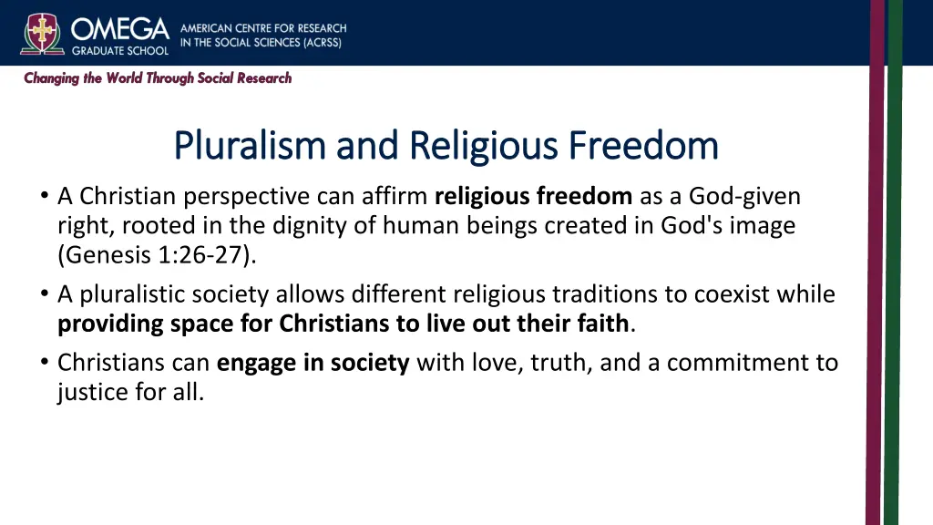 pluralism and religious freedom pluralism