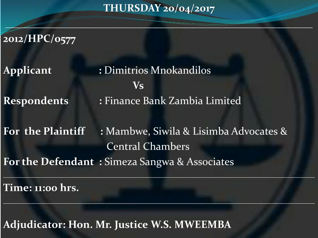 thursday 20 04 2017 11