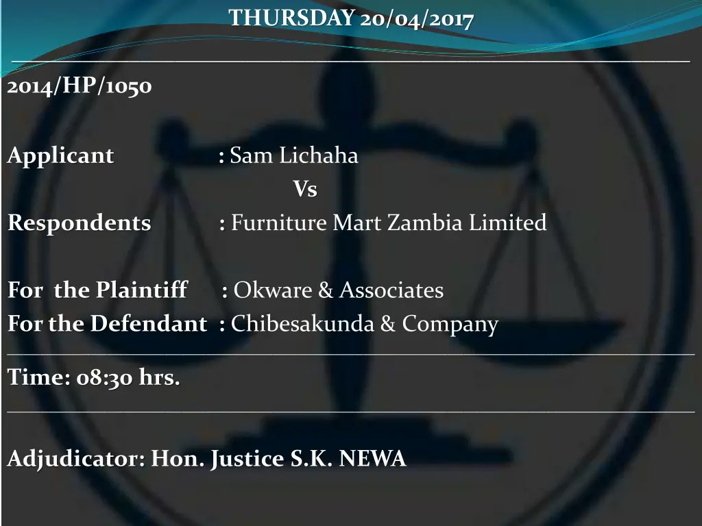 thursday 20 04 2017 19