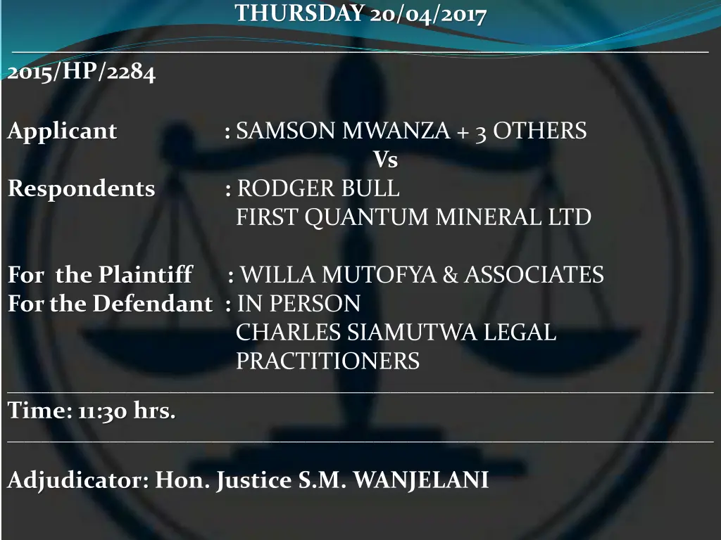 thursday 20 04 2017 22