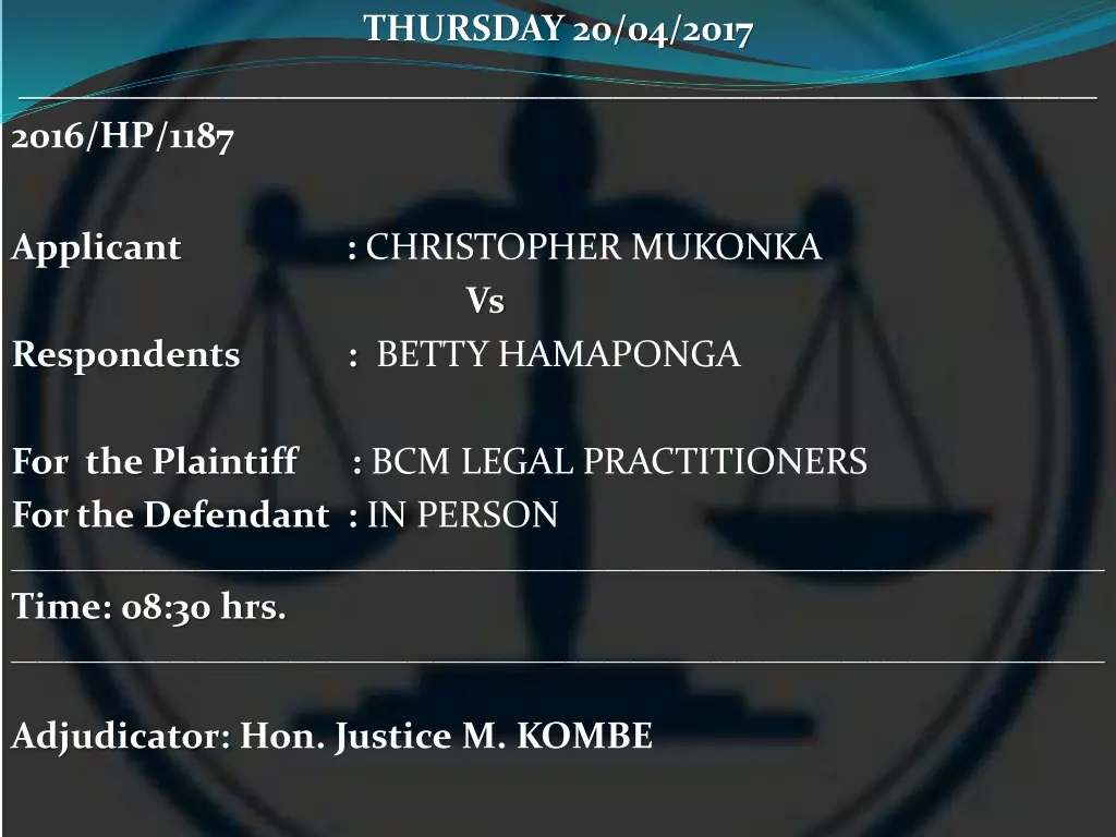 thursday 20 04 2017 6