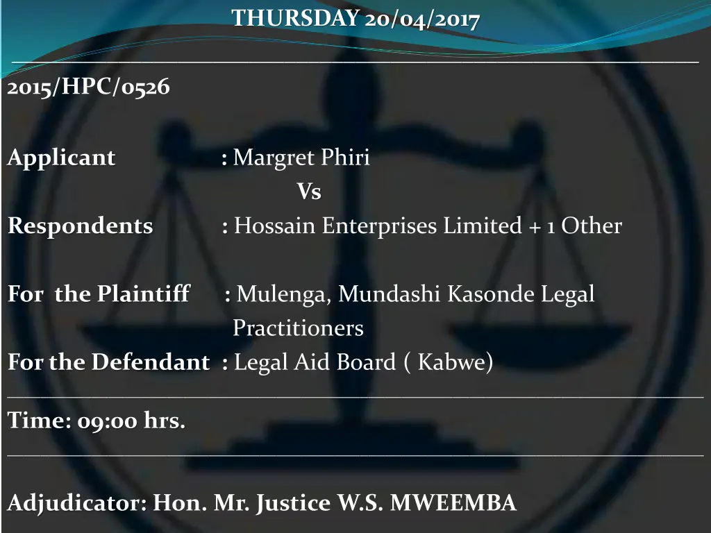 thursday 20 04 2017 9