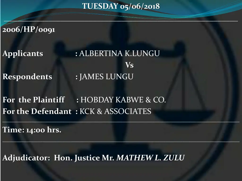 tuesday 05 06 2018 13