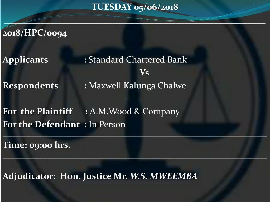 tuesday 05 06 2018 15